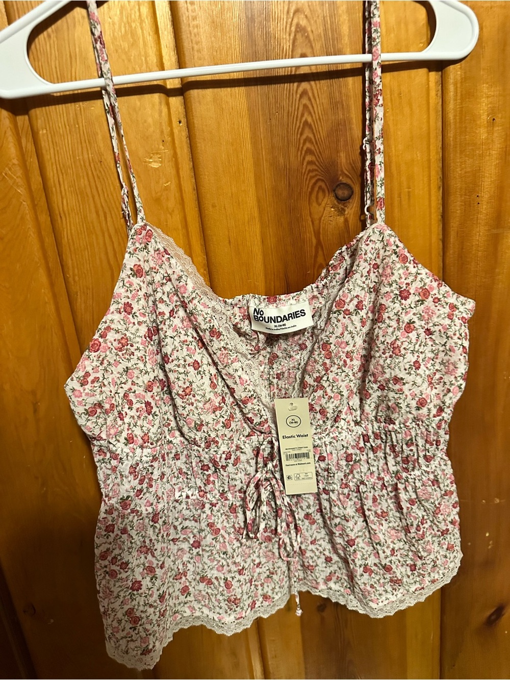 No Boundaries Pink Floral cami